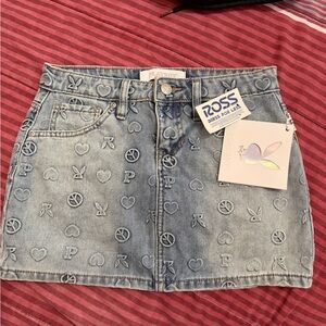 Denim playboy Mini Skirk